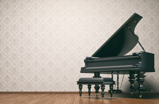 Vintage room with a piano