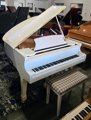 Steigerman 4'10" Snow White Baby Grand Piano - St George