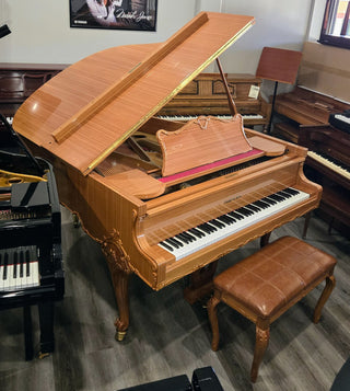 Schafer & Sons Polished Bamboo French Provincial 5’8″ Grand Piano - St George