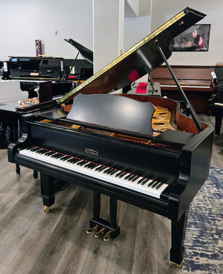 Exquisite Estonia 6’3″ Handmade Satin Ebony Grand Piano - St George