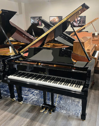 Hazleton Bros. Polished Ebony Baby Grand Piano - St George