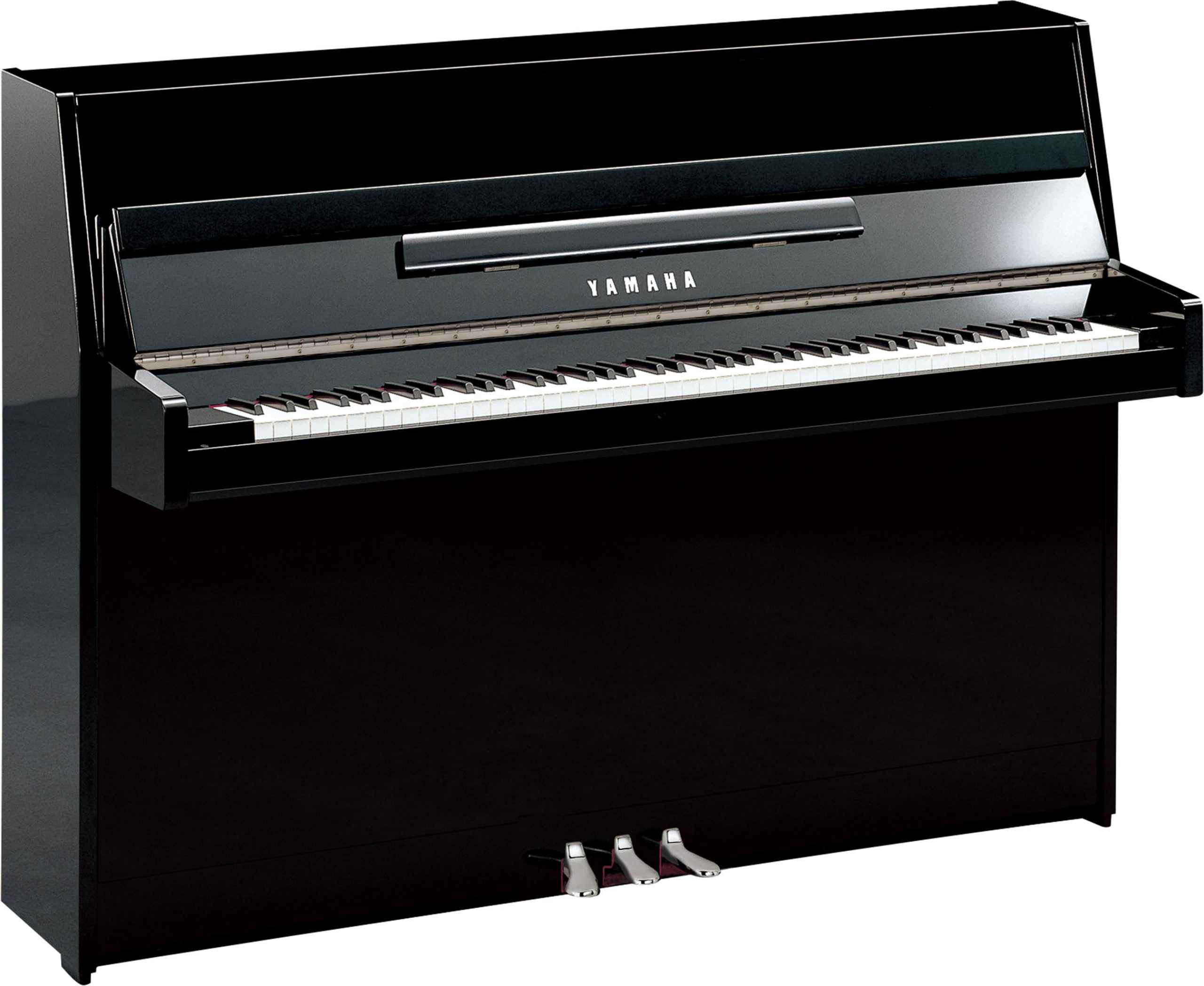 Yamaha B1 Upright Piano in Polished Ebony with Nickel Accents