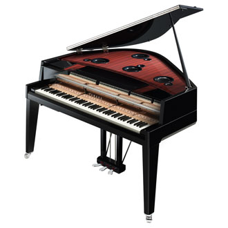 Glamour Shot of CFX Polished Ebony Yamaha Concert Grand Piano